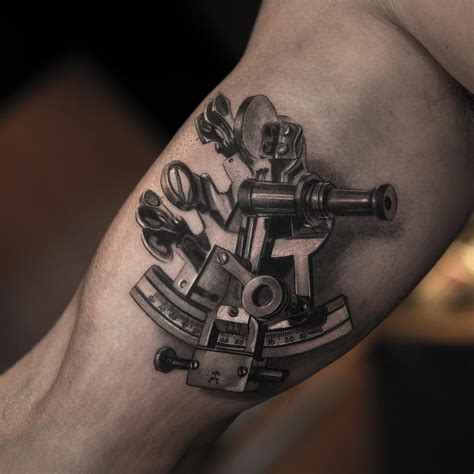 Sextant Tattoo: High-Quality Ink Art by Professionals.